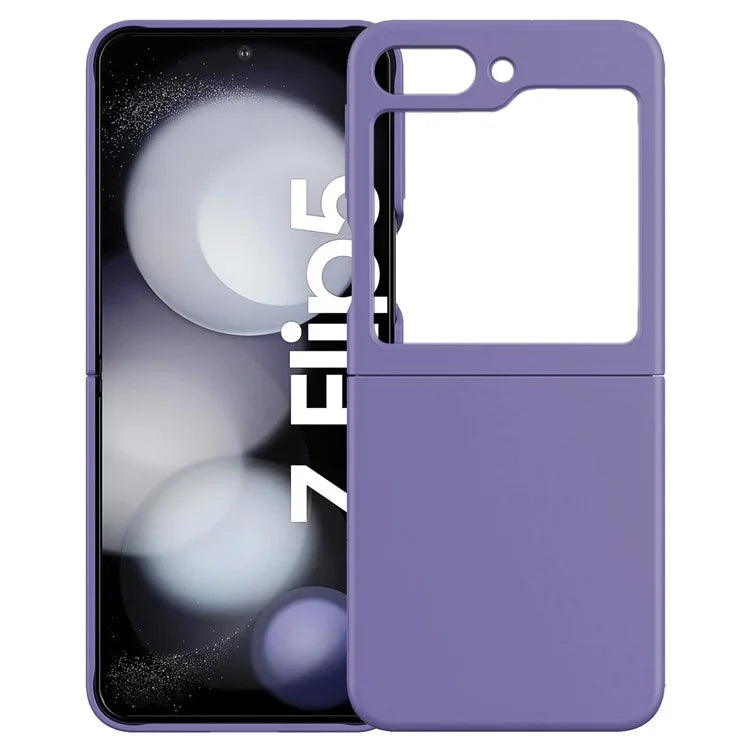 KALEBOL KLB-YTGJ002 For Samsung Galaxy Z Flip 5G Case Solid Color Liquid Silicone+PC Phone Cover