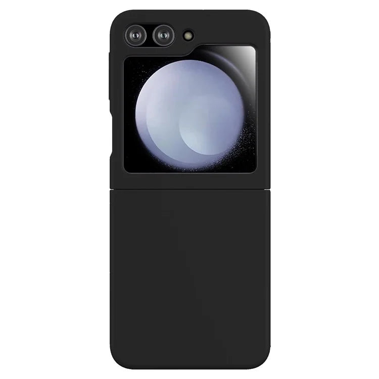 KALEBOL KLB-YTGJ002 For Samsung Galaxy Z Flip 5G Case Solid Color Liquid Silicone+PC Phone Cover
