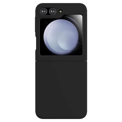KALEBOL KLB-YTGJ002 For Samsung Galaxy Z Flip 5G Case Solid Color Liquid Silicone+PC Phone Cover