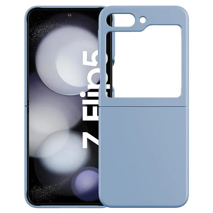 KALEBOL KLB-YTGJ002 For Samsung Galaxy Z Flip 5G Case Solid Color Liquid Silicone+PC Phone Cover