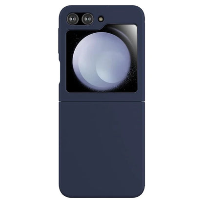 KALEBOL KLB-YTGJ002 For Samsung Galaxy Z Flip 5G Case Solid Color Liquid Silicone+PC Phone Cover
