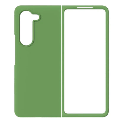 KALEBOL KLB-YTGJ002 For Samsung Galaxy Z Fold5 5G Case Solid Color Liquid Silicone+PC Phone Cover