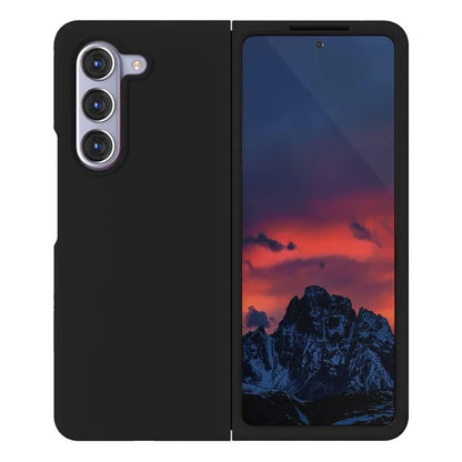 KALEBOL KLB-YTGJ002 For Samsung Galaxy Z Fold5 5G Case Solid Color Liquid Silicone+PC Phone Cover