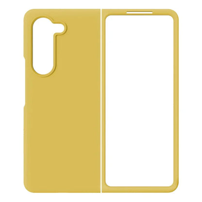 KALEBOL KLB-YTGJ002 For Samsung Galaxy Z Fold5 5G Case Solid Color Liquid Silicone+PC Phone Cover