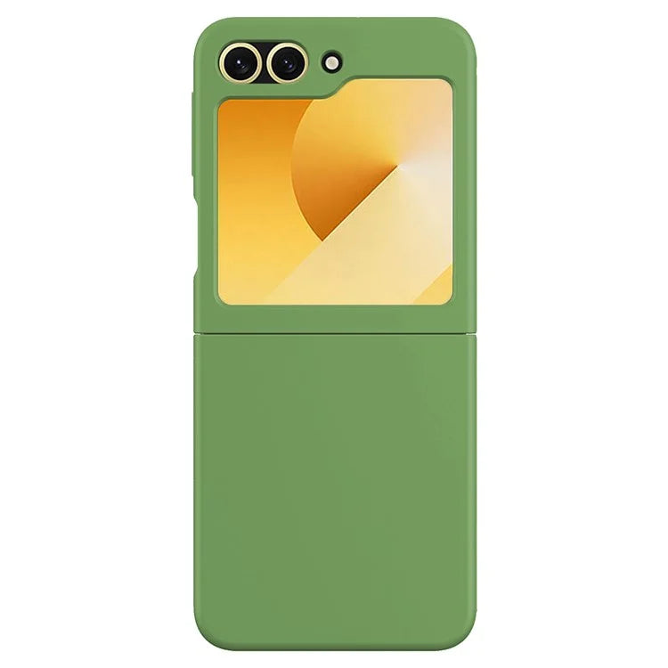 KALEBOL KLB-YTGJ002 For Samsung Galaxy Z Flip6 5G Case Solid Color Liquid Silicone+PC Phone Cover
