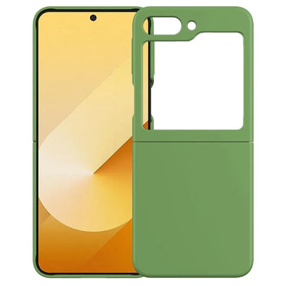 KALEBOL KLB-YTGJ002 For Samsung Galaxy Z Flip6 5G Case Solid Color Liquid Silicone+PC Phone Cover