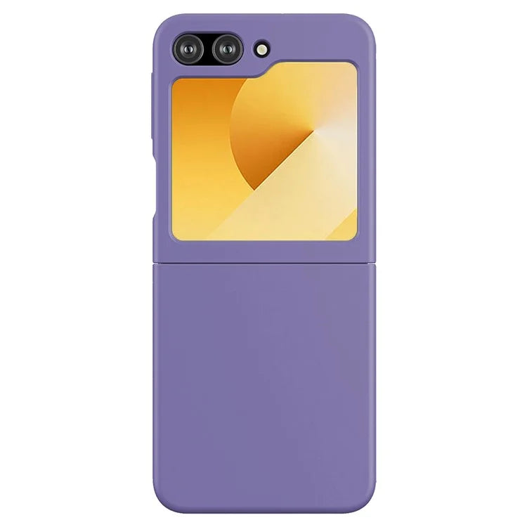 KALEBOL KLB-YTGJ002 For Samsung Galaxy Z Flip6 5G Case Solid Color Liquid Silicone+PC Phone Cover