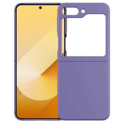 KALEBOL KLB-YTGJ002 For Samsung Galaxy Z Flip6 5G Case Solid Color Liquid Silicone+PC Phone Cover