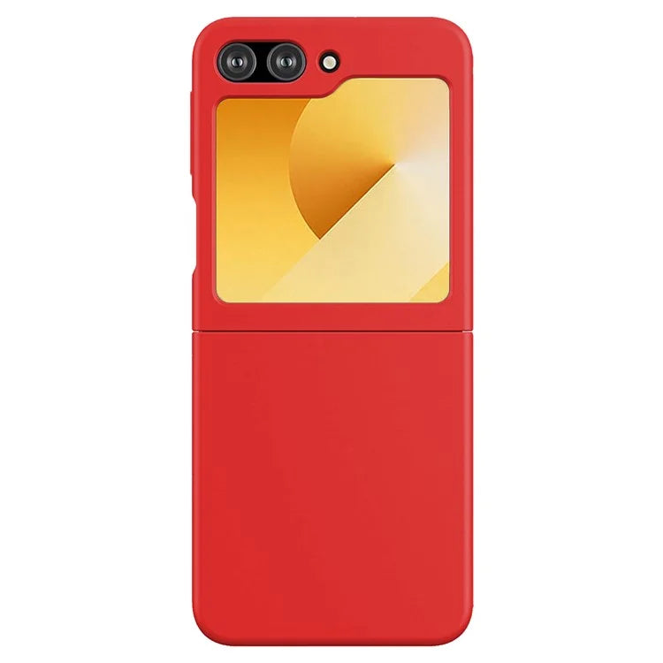KALEBOL KLB-YTGJ002 For Samsung Galaxy Z Flip6 5G Case Solid Color Liquid Silicone+PC Phone Cover
