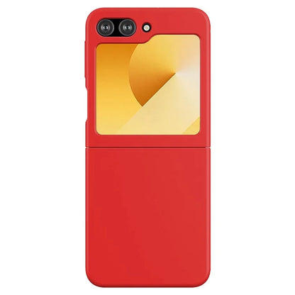 KALEBOL KLB-YTGJ002 For Samsung Galaxy Z Flip6 5G Case Solid Color Liquid Silicone+PC Phone Cover