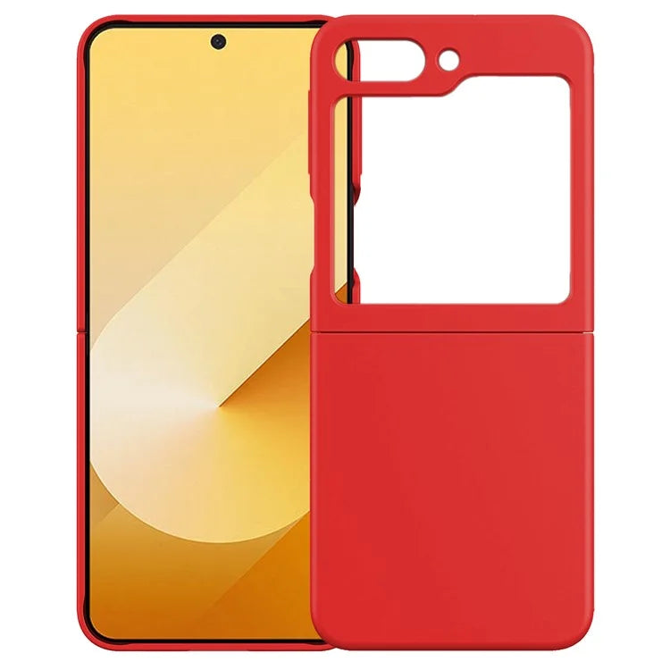 KALEBOL KLB-YTGJ002 For Samsung Galaxy Z Flip6 5G Case Solid Color Liquid Silicone+PC Phone Cover