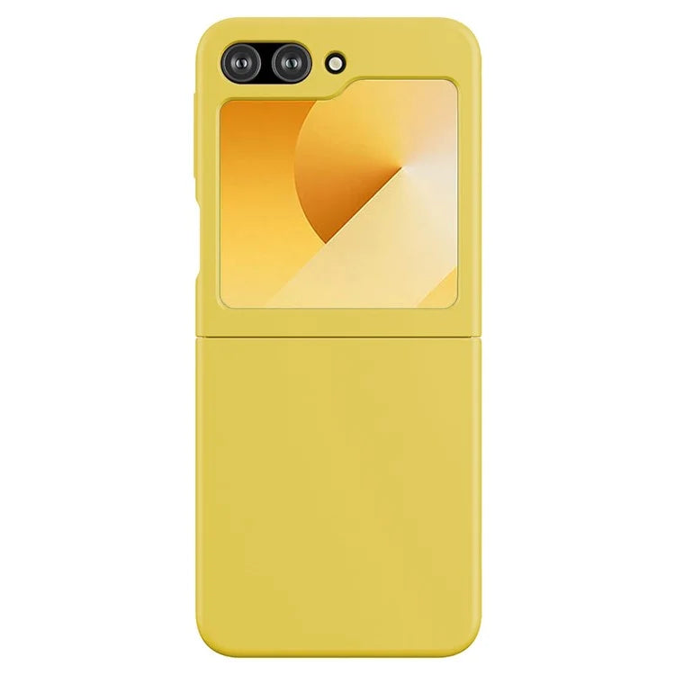 KALEBOL KLB-YTGJ002 For Samsung Galaxy Z Flip6 5G Case Solid Color Liquid Silicone+PC Phone Cover