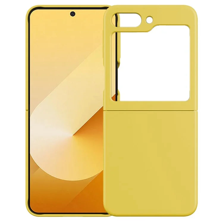 KALEBOL KLB-YTGJ002 For Samsung Galaxy Z Flip6 5G Case Solid Color Liquid Silicone+PC Phone Cover