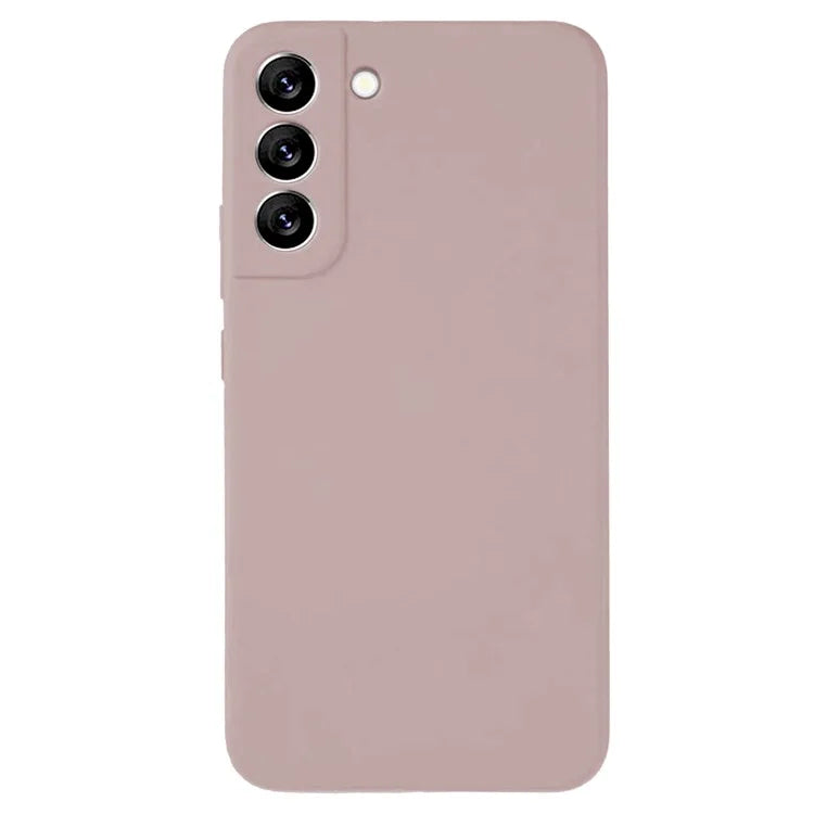 KALEBOL KLB-YTGJ002 For Samsung Galaxy S22 5G Case Solid Color Liquid Silicone+PC Phone Cover