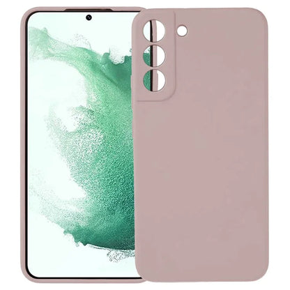 KALEBOL KLB-YTGJ002 For Samsung Galaxy S22 5G Case Solid Color Liquid Silicone+PC Phone Cover