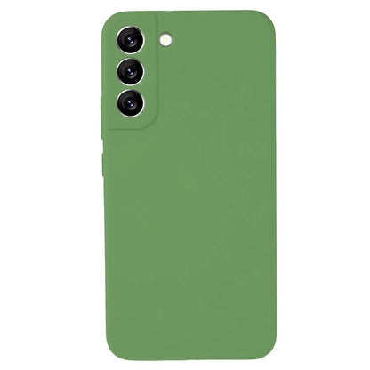 KALEBOL KLB-YTGJ002 For Samsung Galaxy S22 5G Case Solid Color Liquid Silicone+PC Phone Cover