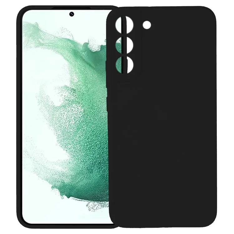 KALEBOL KLB-YTGJ002 For Samsung Galaxy S22 5G Case Solid Color Liquid Silicone+PC Phone Cover