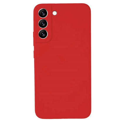 KALEBOL KLB-YTGJ002 For Samsung Galaxy S22 5G Case Solid Color Liquid Silicone+PC Phone Cover