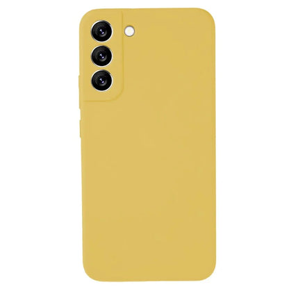 KALEBOL KLB-YTGJ002 For Samsung Galaxy S22 5G Case Solid Color Liquid Silicone+PC Phone Cover