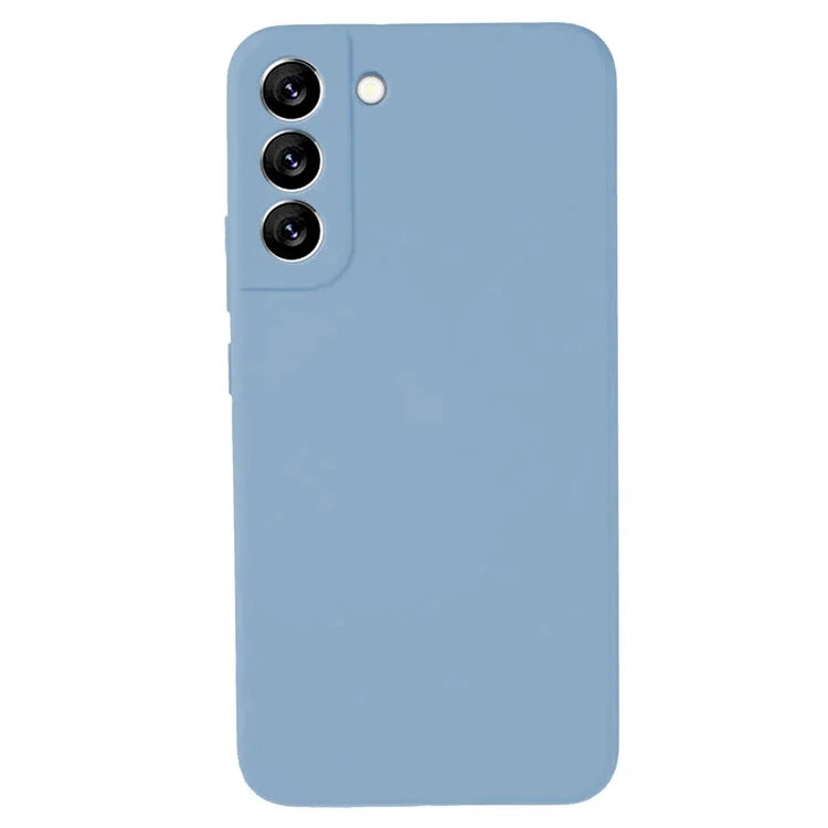 KALEBOL KLB-YTGJ002 For Samsung Galaxy S22 5G Case Solid Color Liquid Silicone+PC Phone Cover