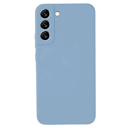 KALEBOL KLB-YTGJ002 For Samsung Galaxy S22 5G Case Solid Color Liquid Silicone+PC Phone Cover