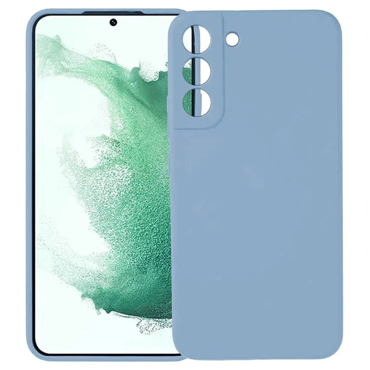 KALEBOL KLB-YTGJ002 For Samsung Galaxy S22 5G Case Solid Color Liquid Silicone+PC Phone Cover