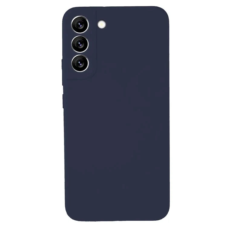 KALEBOL KLB-YTGJ002 For Samsung Galaxy S22 5G Case Solid Color Liquid Silicone+PC Phone Cover