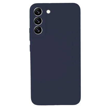 KALEBOL KLB-YTGJ002 For Samsung Galaxy S22 5G Case Solid Color Liquid Silicone+PC Phone Cover