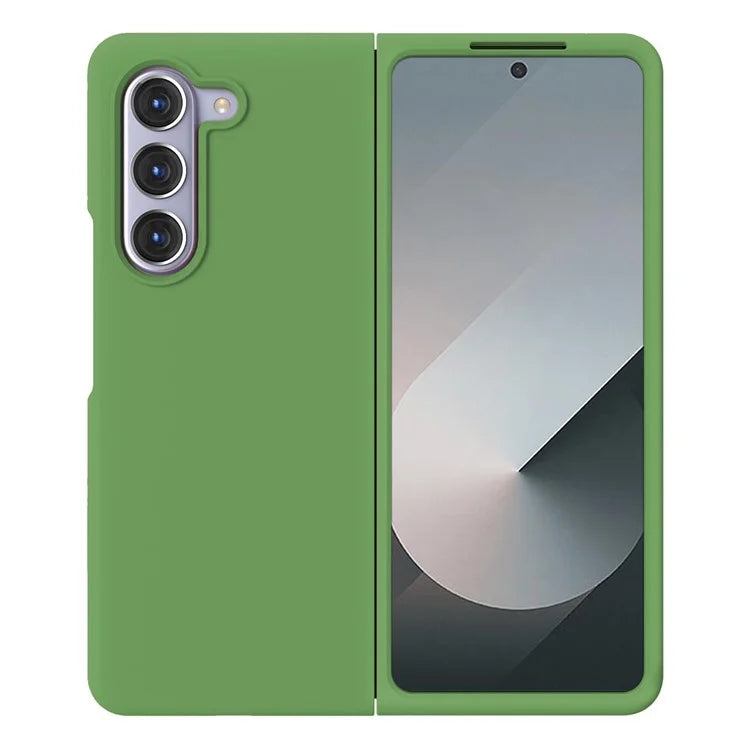 KALEBOL KLB-YTGJ002 For Samsung Galaxy Z Fold6 5G Case Solid Color Liquid Silicone+PC Phone Cover