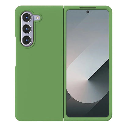 KALEBOL KLB-YTGJ002 For Samsung Galaxy Z Fold6 5G Case Solid Color Liquid Silicone+PC Phone Cover