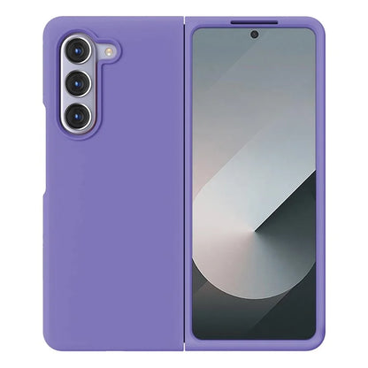 KALEBOL KLB-YTGJ002 For Samsung Galaxy Z Fold6 5G Case Solid Color Liquid Silicone+PC Phone Cover
