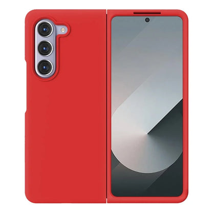 KALEBOL KLB-YTGJ002 For Samsung Galaxy Z Fold6 5G Case Solid Color Liquid Silicone+PC Phone Cover