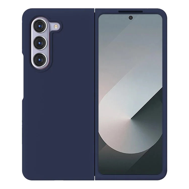 KALEBOL KLB-YTGJ002 For Samsung Galaxy Z Fold6 5G Case Solid Color Liquid Silicone+PC Phone Cover