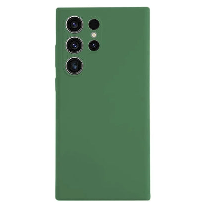 KALEBOL KLB-YTGJ002 For Samsung Galaxy S22 Ultra 5G Case Solid Color Liquid Silicone+PC Phone Cover