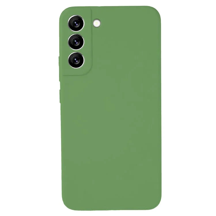 KALEBOL KLB-YTGJ002 For Samsung Galaxy S22+ 5G Case Solid Color Liquid Silicone+PC Phone Cover