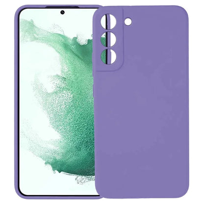 KALEBOL KLB-YTGJ002 For Samsung Galaxy S22+ 5G Case Solid Color Liquid Silicone+PC Phone Cover