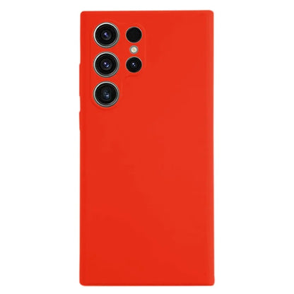 KALEBOL KLB-YTGJ002 For Samsung Galaxy S23 Ultra Case Solid Color Liquid Silicone+PC Phone Cover