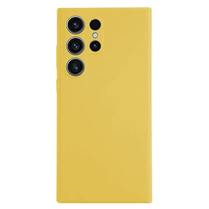 KALEBOL KLB-YTGJ002 For Samsung Galaxy S23 Ultra Case Solid Color Liquid Silicone+PC Phone Cover