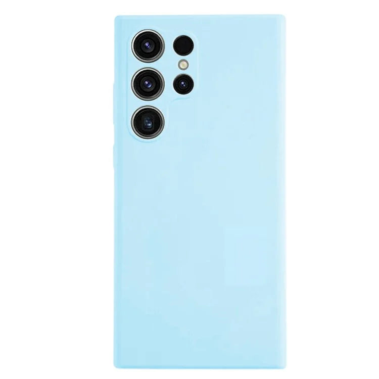 KALEBOL KLB-YTGJ002 For Samsung Galaxy S23 Ultra Case Solid Color Liquid Silicone+PC Phone Cover