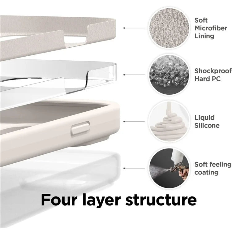 KALEBOL KLB-YTGJ002 For Samsung Galaxy S23 Ultra Case Solid Color Liquid Silicone+PC Phone Cover