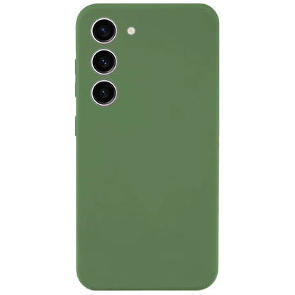 KALEBOL KLB-YTGJ002 For Samsung Galaxy S23+ Case Solid Color Liquid Silicone+PC Phone Cover