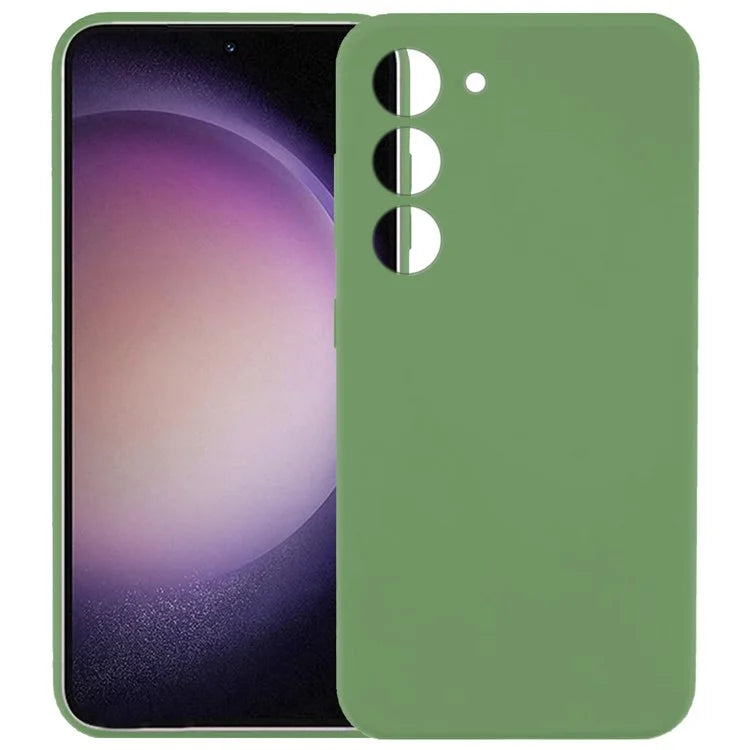 KALEBOL KLB-YTGJ002 For Samsung Galaxy S23+ Case Solid Color Liquid Silicone+PC Phone Cover