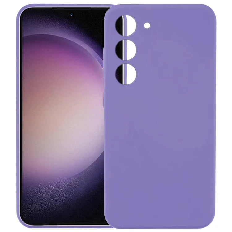 KALEBOL KLB-YTGJ002 For Samsung Galaxy S23+ Case Solid Color Liquid Silicone+PC Phone Cover