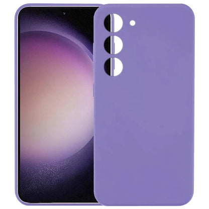 KALEBOL KLB-YTGJ002 For Samsung Galaxy S23+ Case Solid Color Liquid Silicone+PC Phone Cover