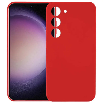 KALEBOL KLB-YTGJ002 For Samsung Galaxy S23+ Case Solid Color Liquid Silicone+PC Phone Cover