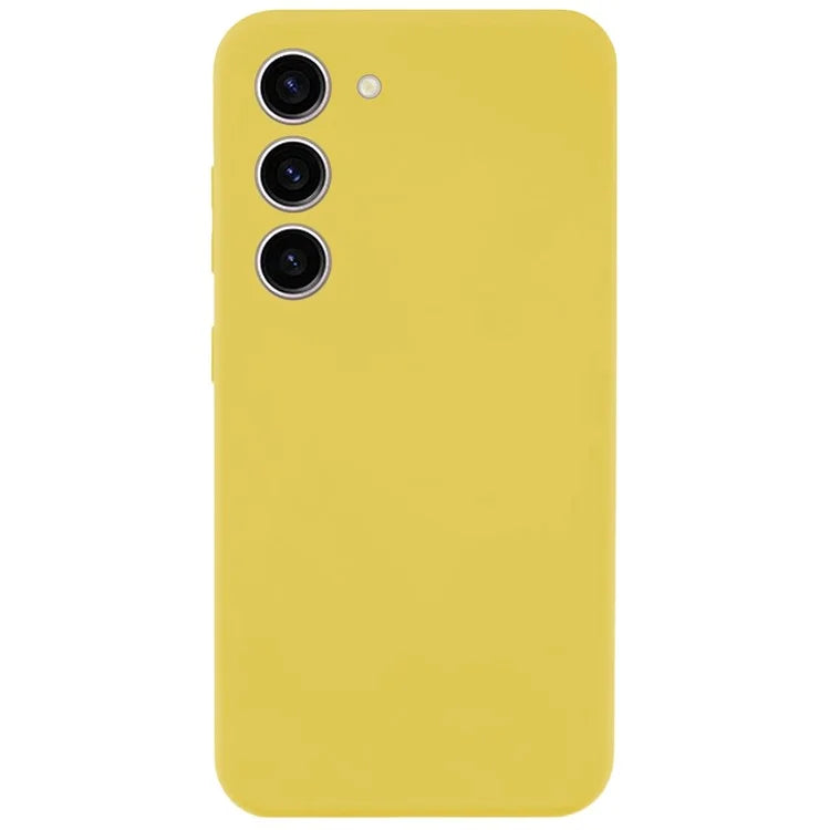 KALEBOL KLB-YTGJ002 For Samsung Galaxy S23+ Case Solid Color Liquid Silicone+PC Phone Cover