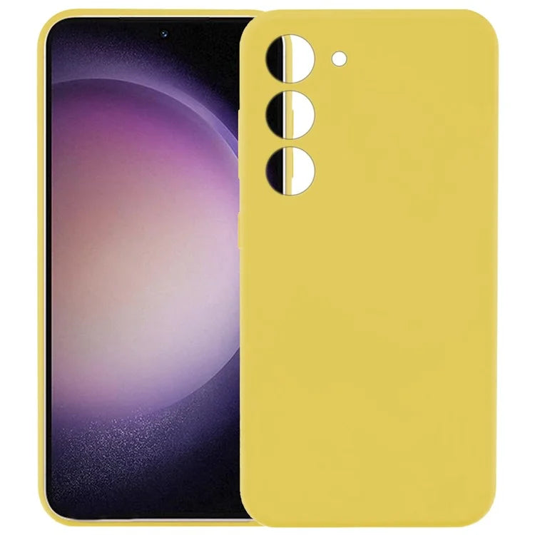 KALEBOL KLB-YTGJ002 For Samsung Galaxy S23+ Case Solid Color Liquid Silicone+PC Phone Cover
