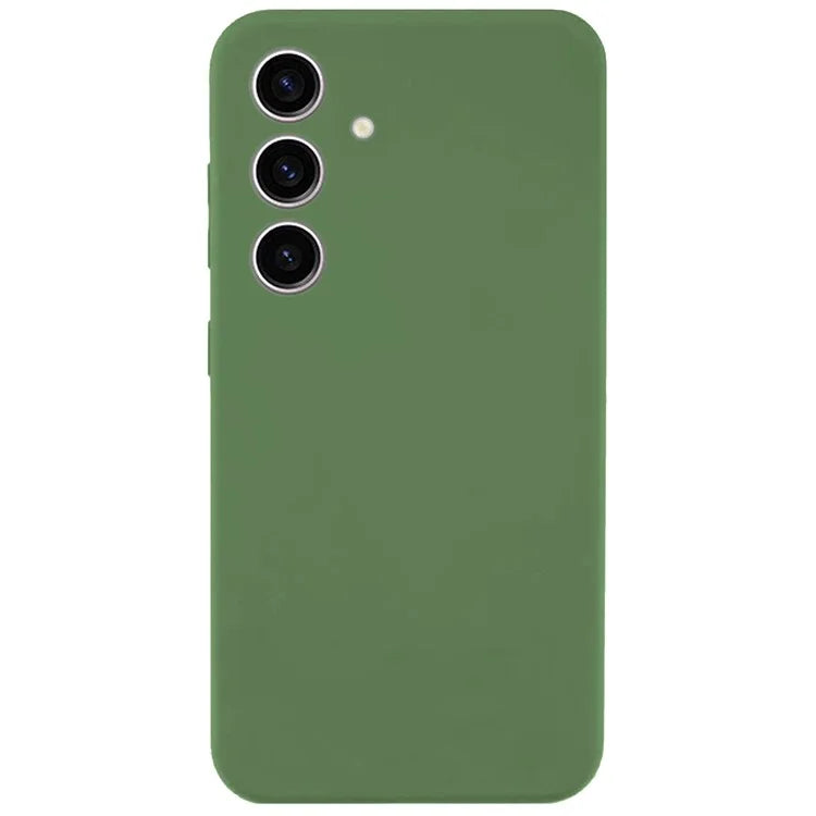 KALEBOL KLB-YTGJ002 For Samsung Galaxy S24 Case Solid Color Liquid Silicone+PC Phone Cover