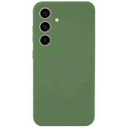 KALEBOL KLB-YTGJ002 For Samsung Galaxy S24 Case Solid Color Liquid Silicone+PC Phone Cover
