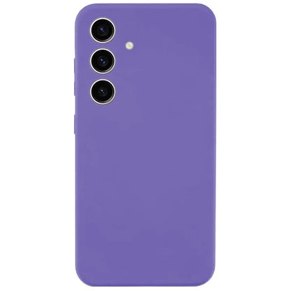 KALEBOL KLB-YTGJ002 For Samsung Galaxy S24 Case Solid Color Liquid Silicone+PC Phone Cover